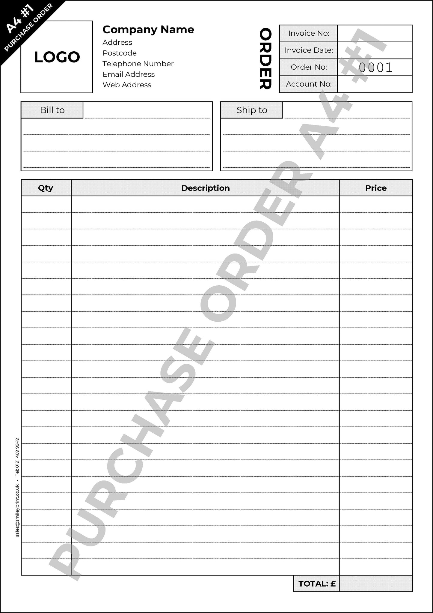 Purchase Order Templates