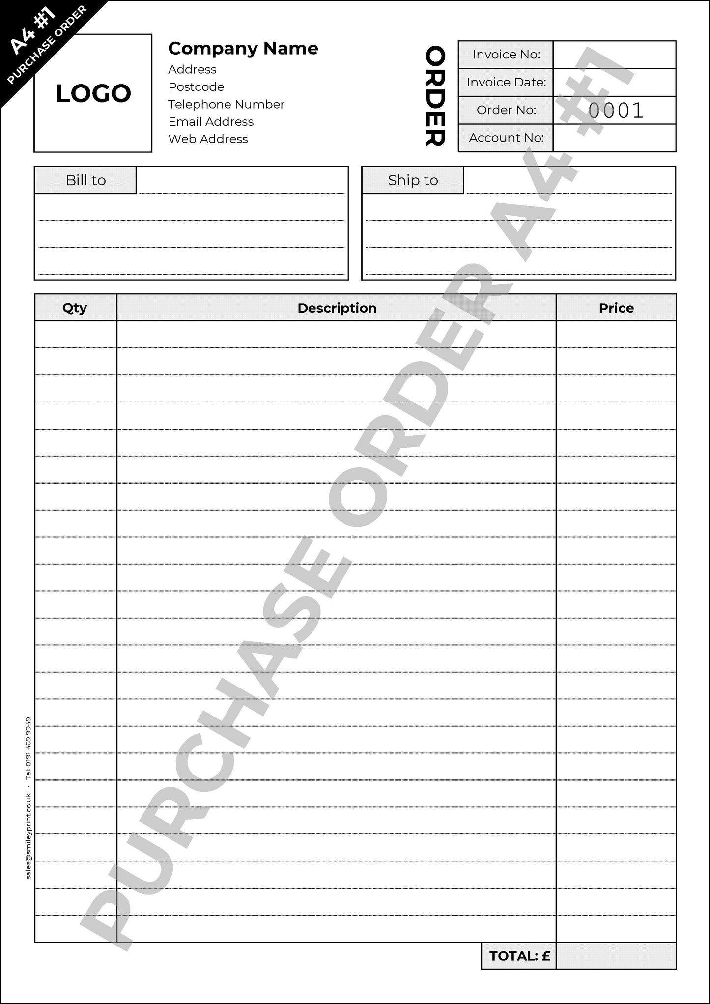 Purchase Order Templates