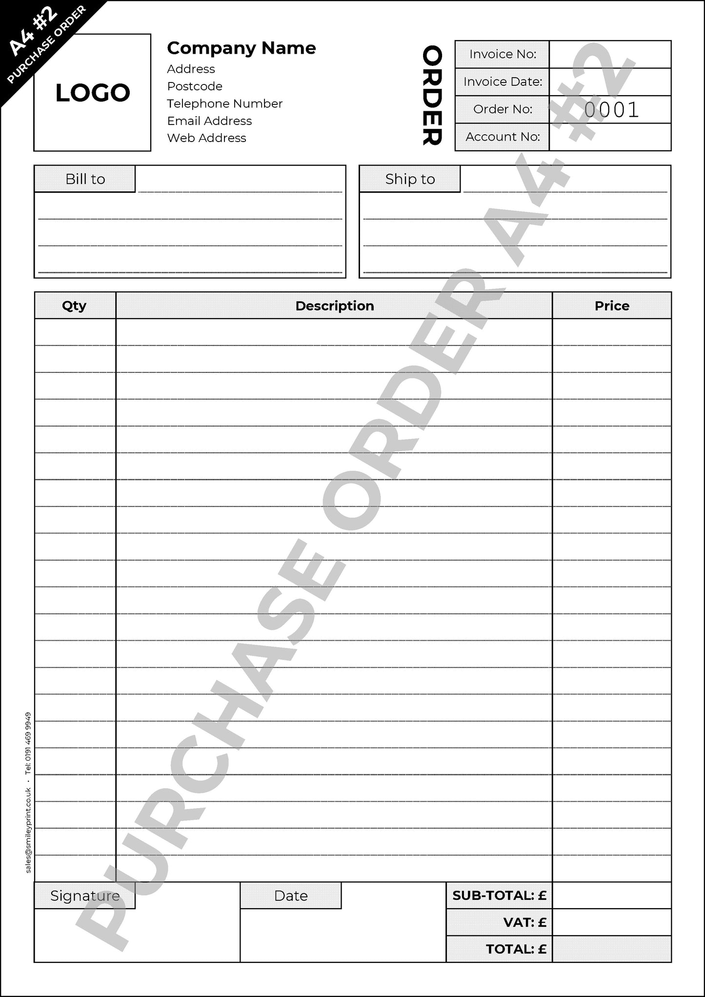 Purchase Order Templates