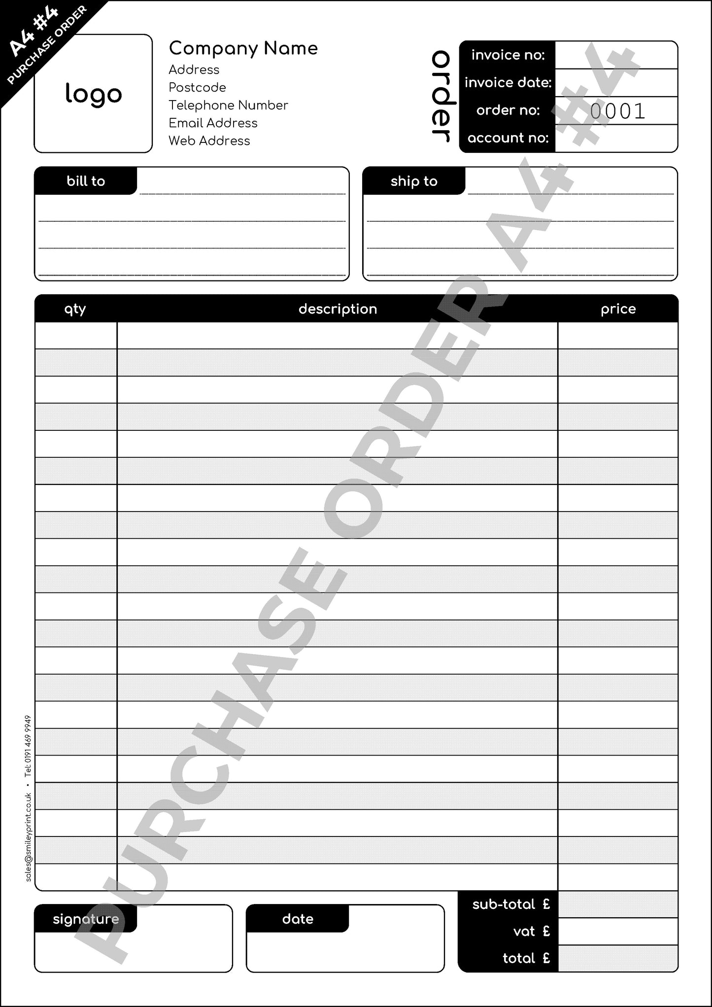 Purchase Order Templates