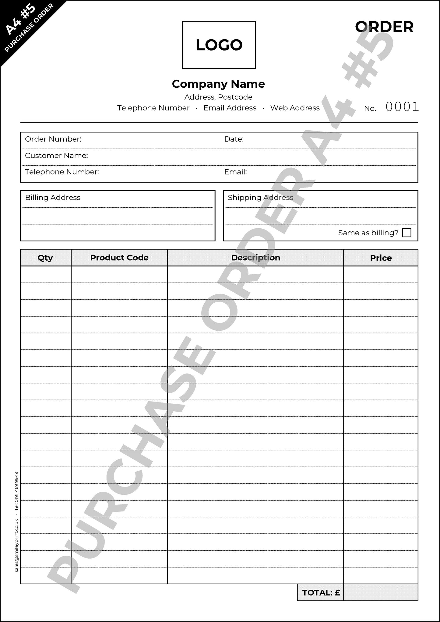 Purchase Order Templates