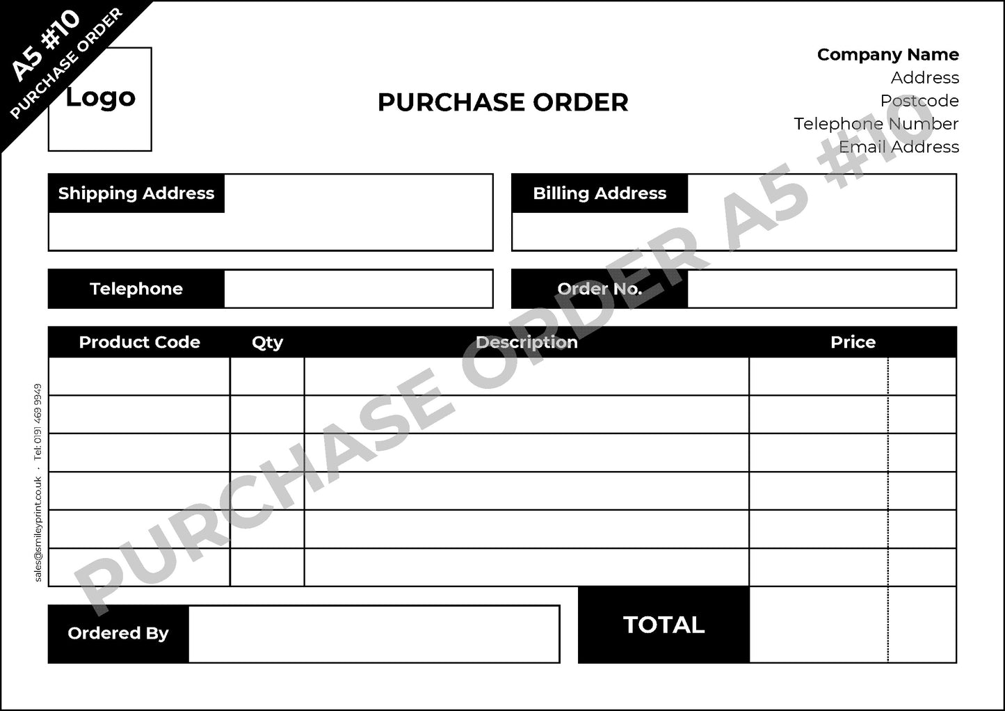 Purchase Order Templates