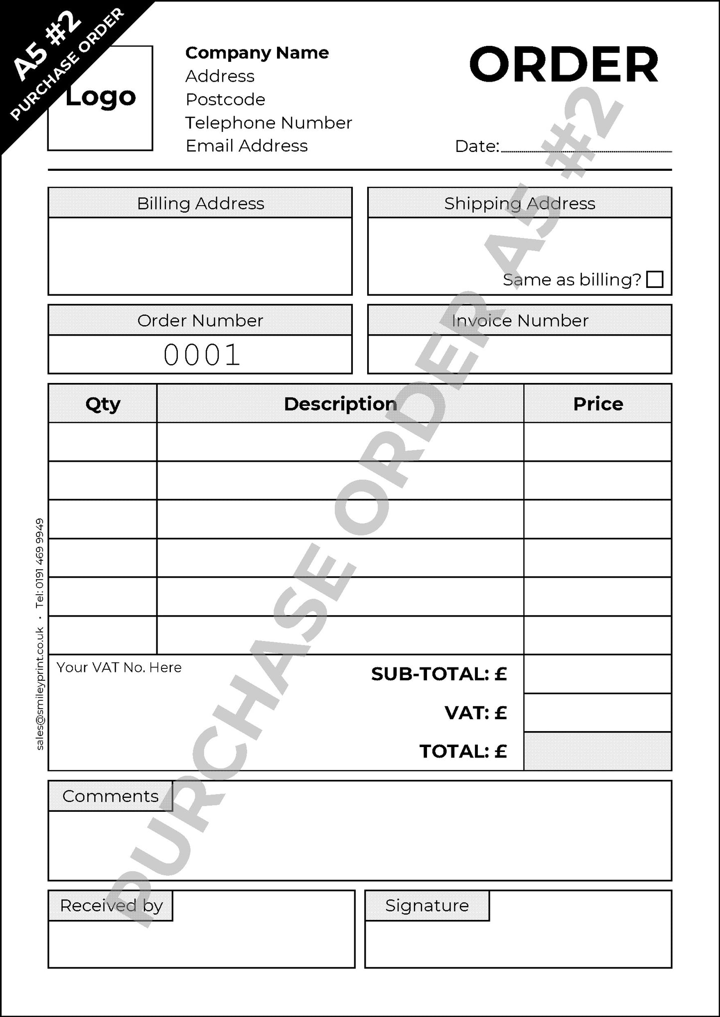 Purchase Order Templates