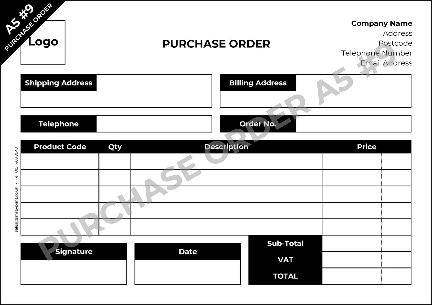 Purchase Order Templates