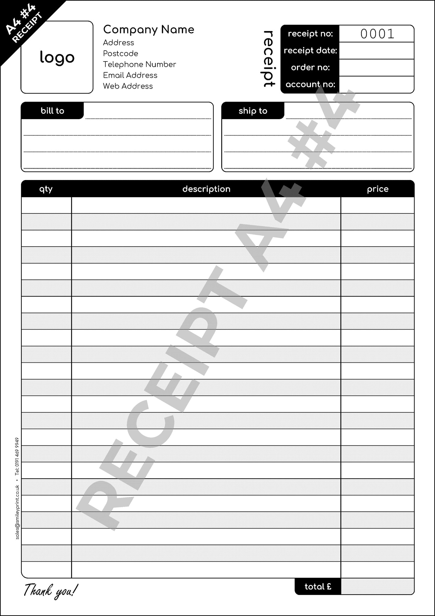 Receipt Templates