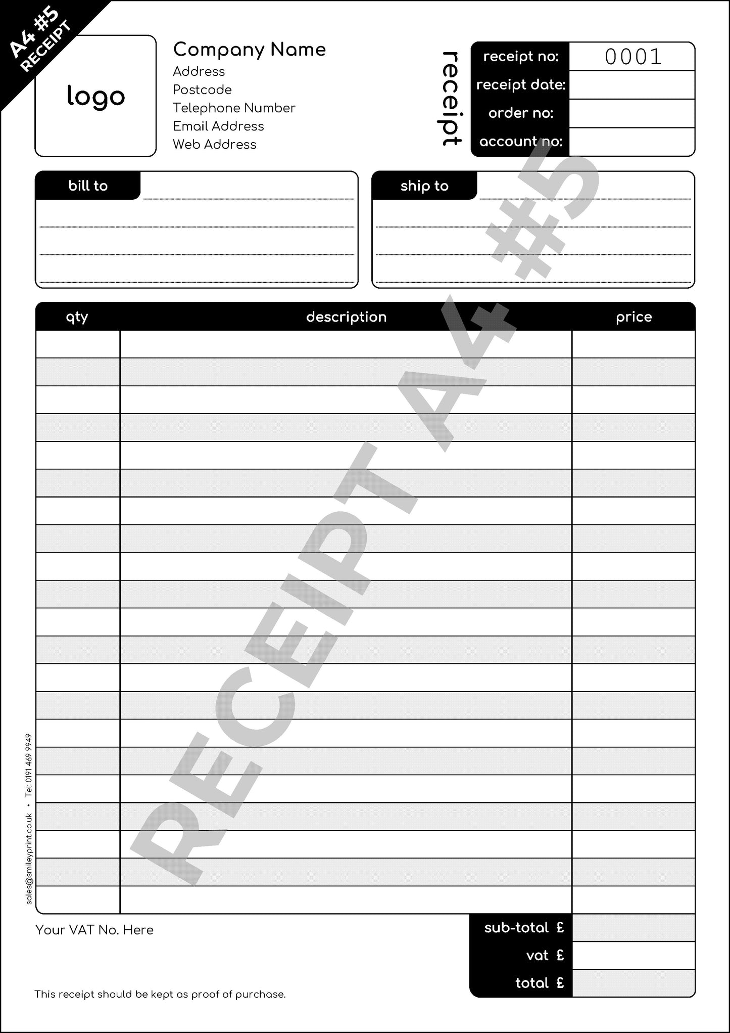 Receipt Templates