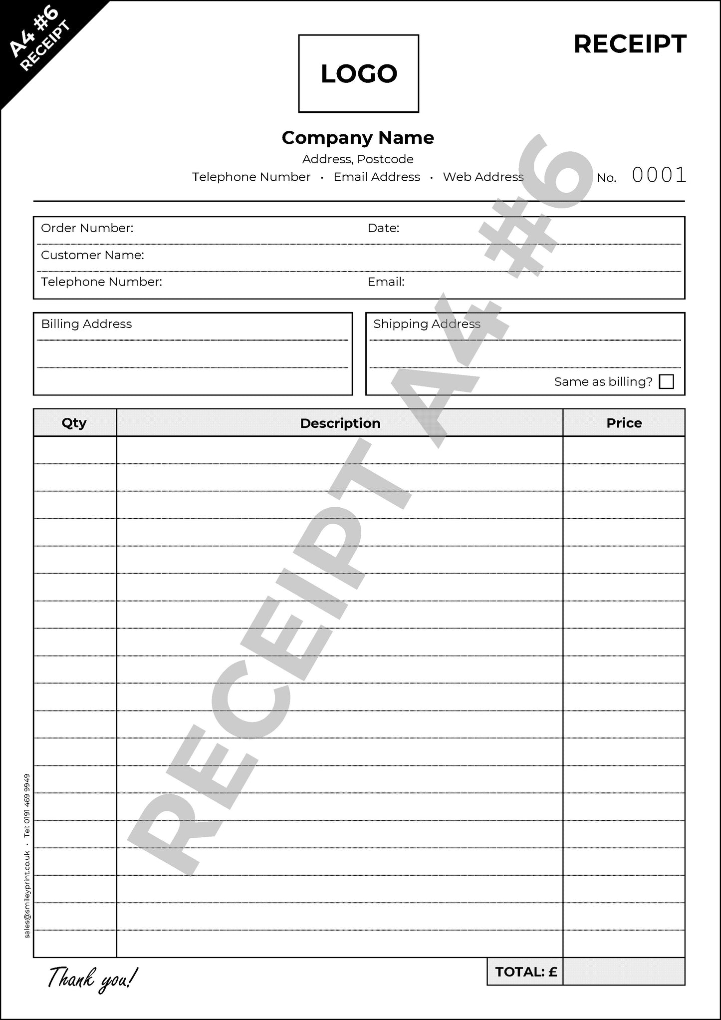 Receipt Templates