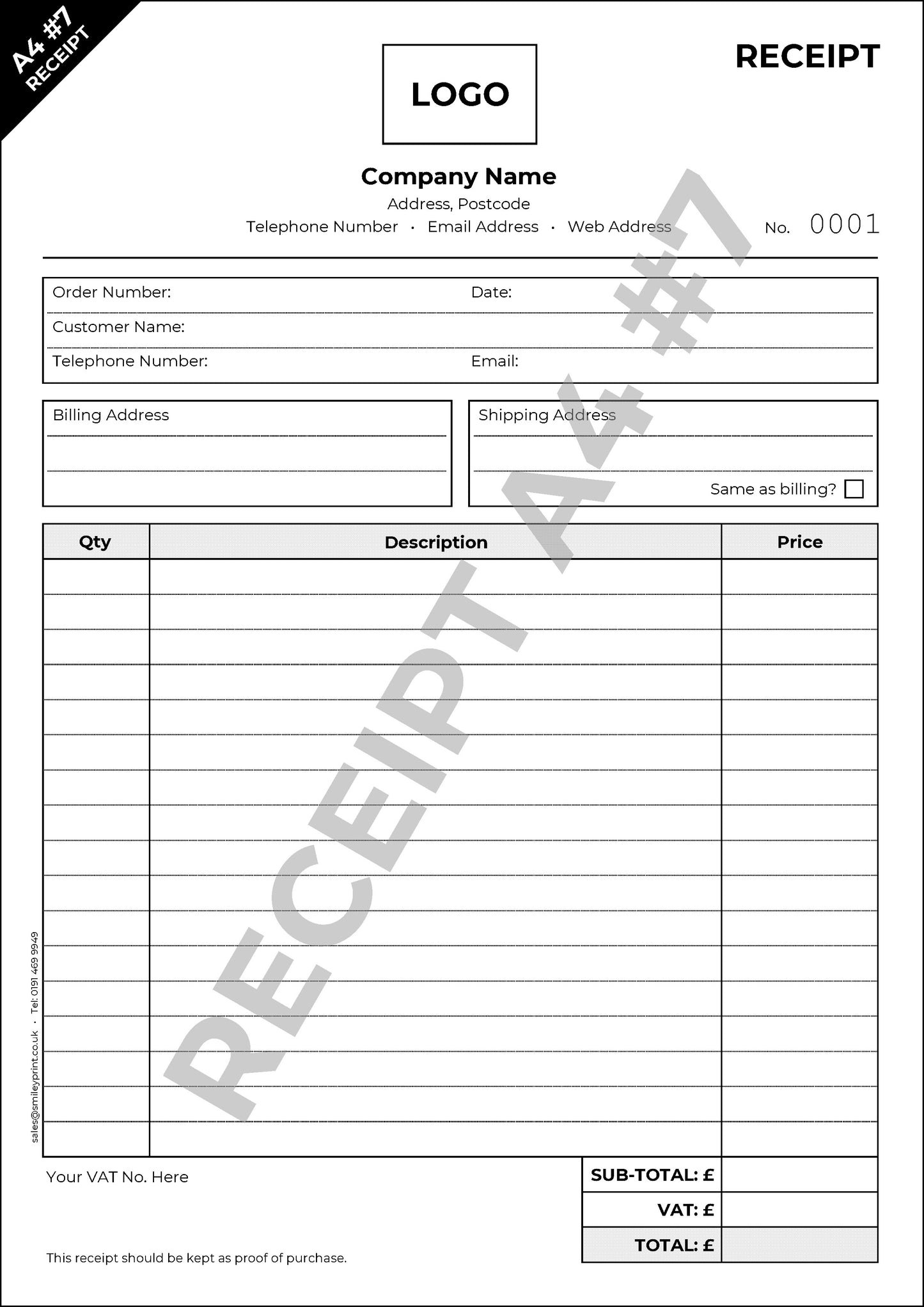 Receipt Templates