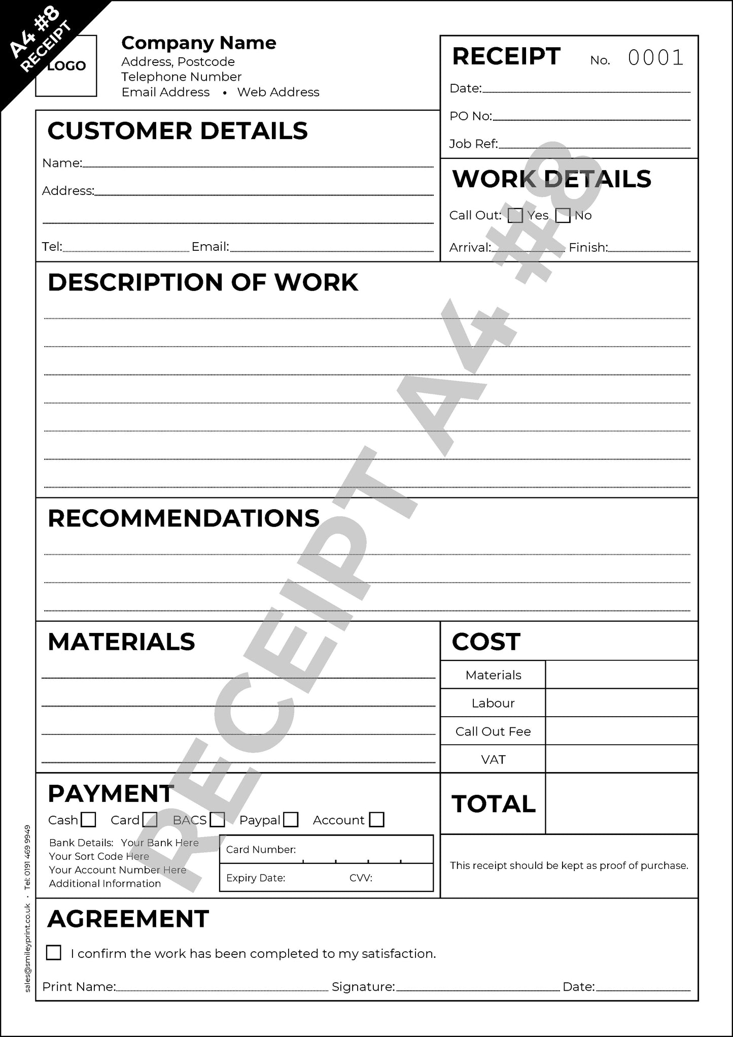 Receipt Templates