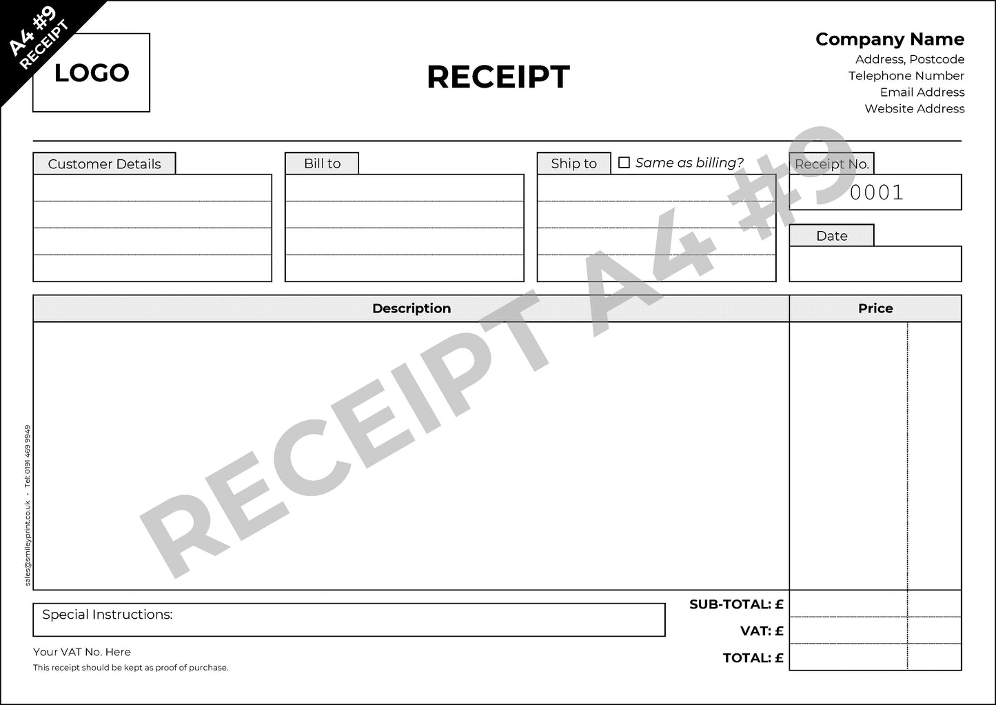 Receipt Templates