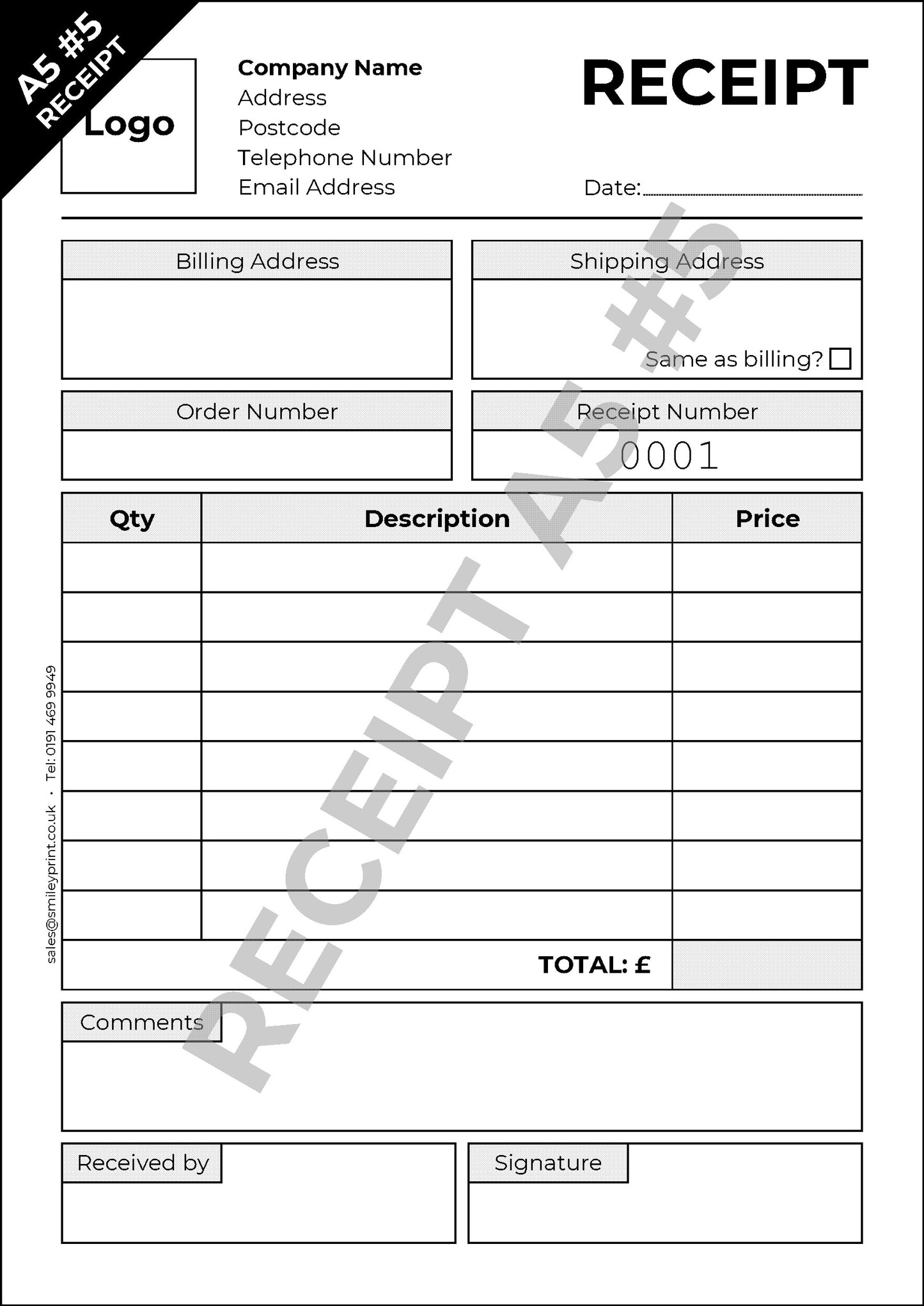 Receipt Templates