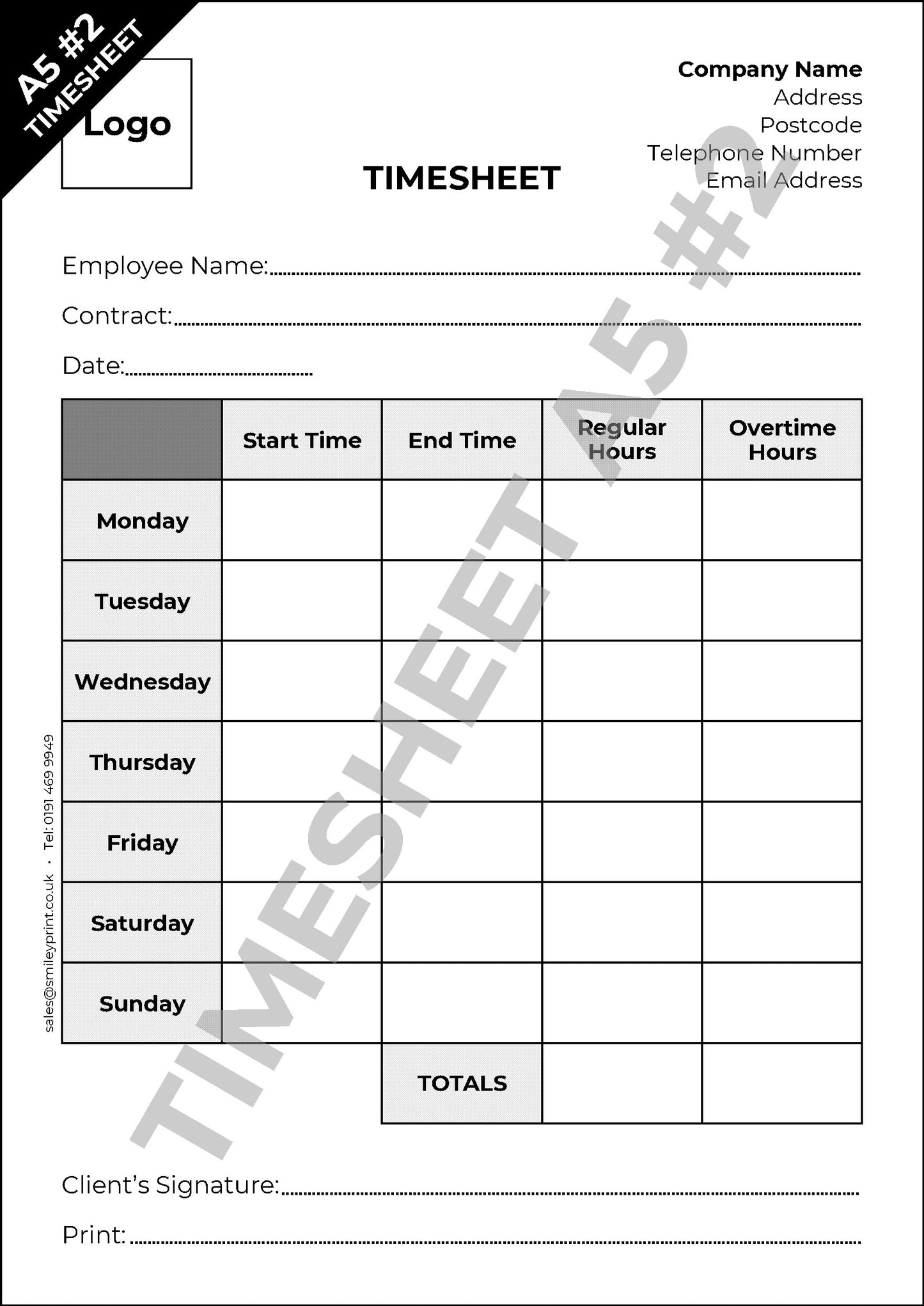 Timesheet Templates