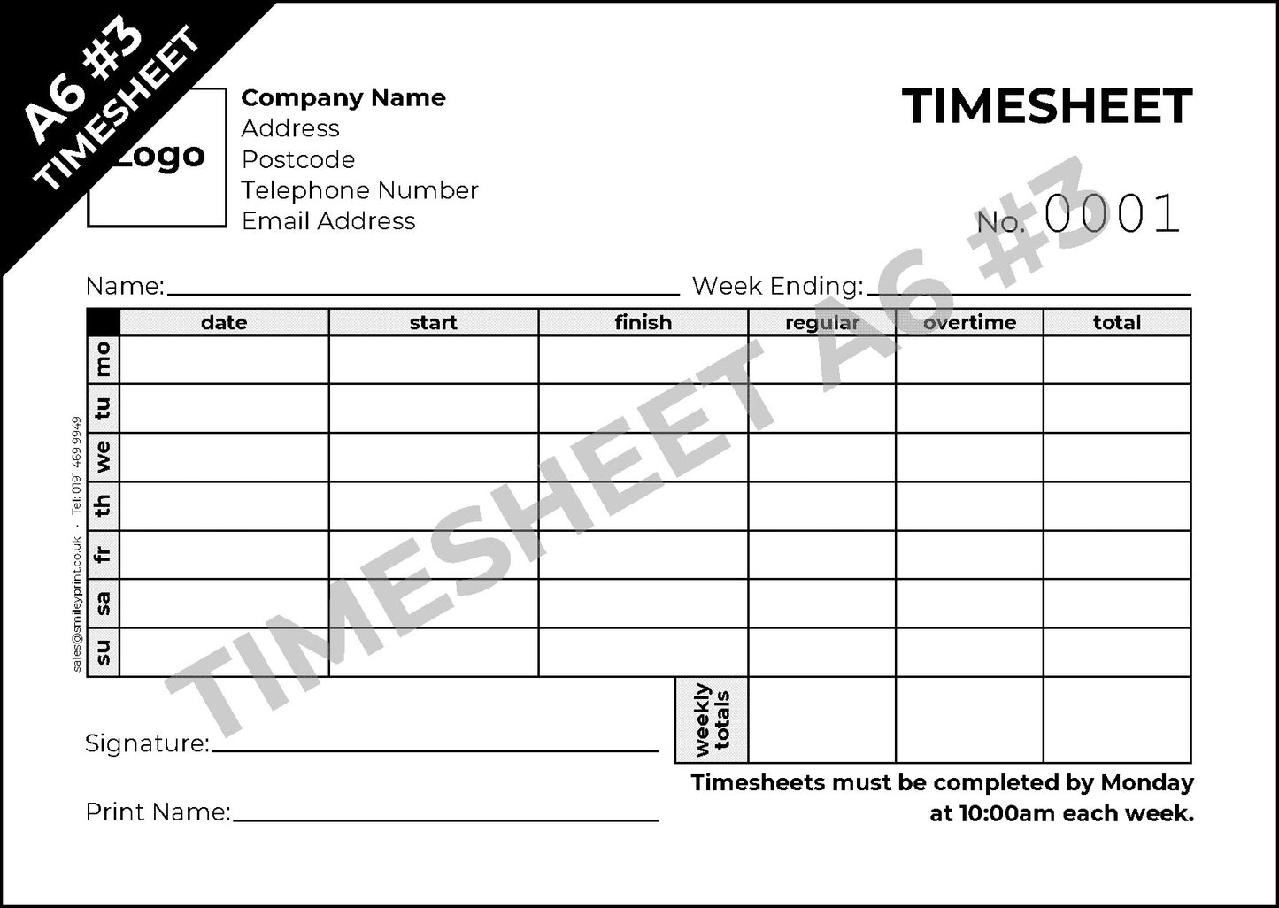 Timesheet Templates