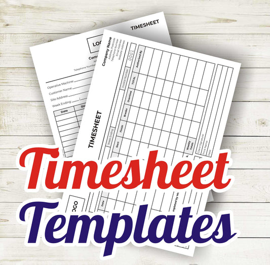 Timesheet Templates - Order Online
