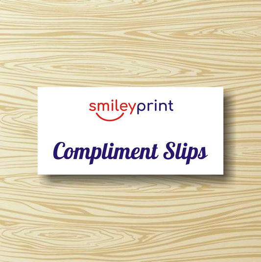 Compliment Slip Printing – Order Online | Smileyprint.co.uk
