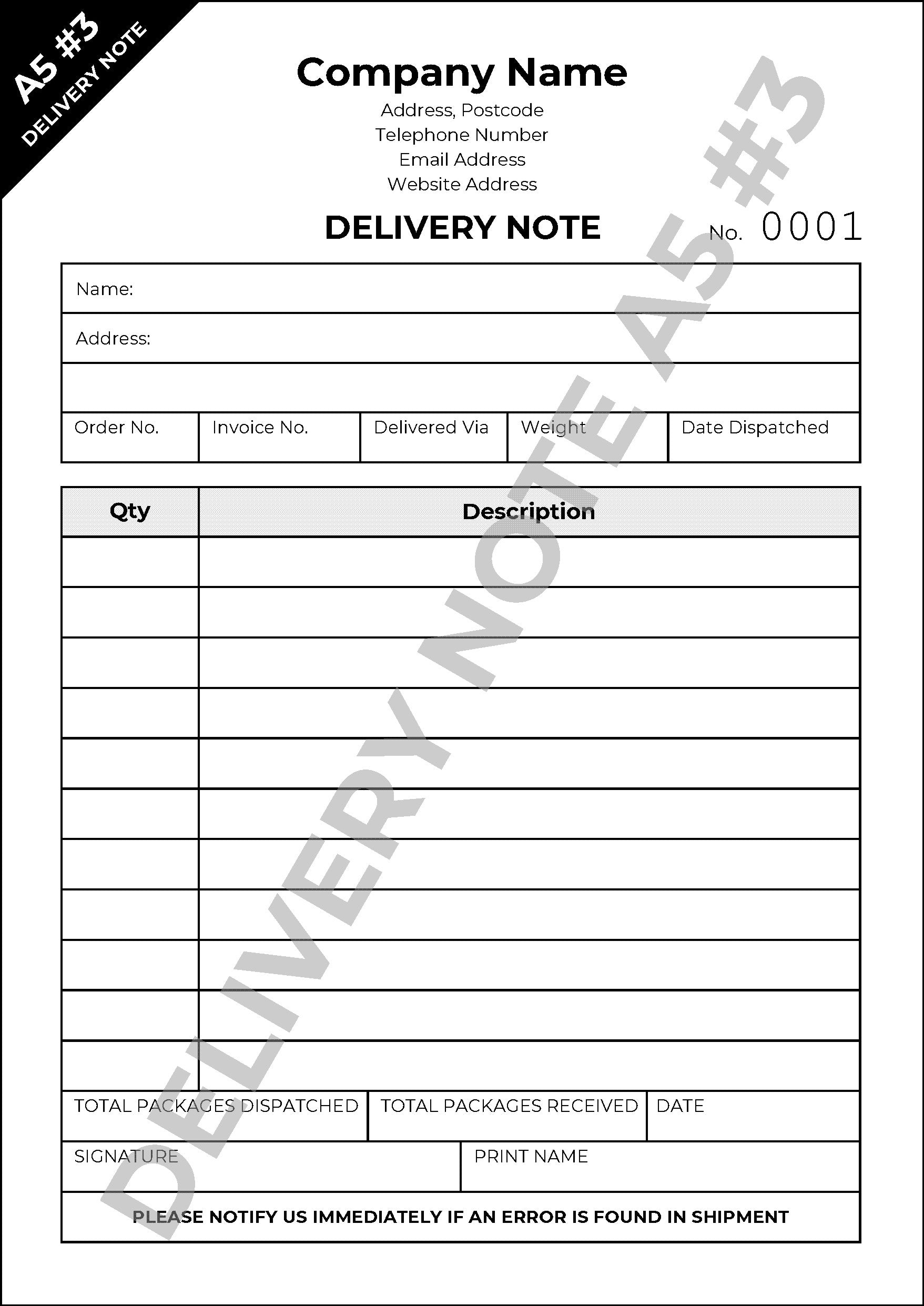 Delivery Note What Are Delivery Notes: How And When Should You Use