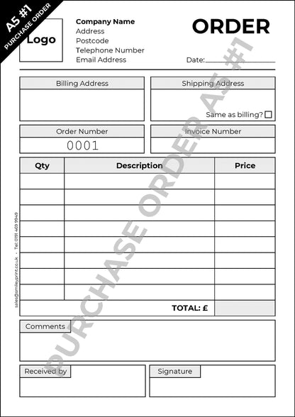 Purchase Order Templates