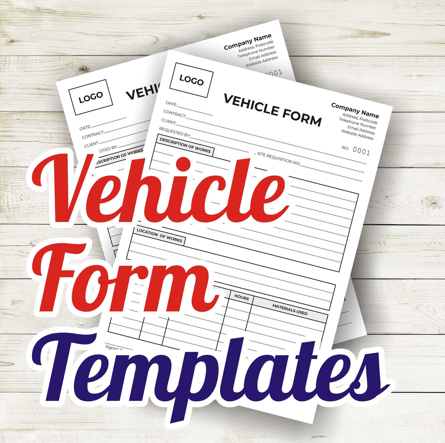 Vehicle Form Templates
